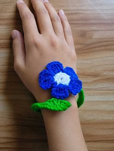 Handmade Crochet Flower Bracelet