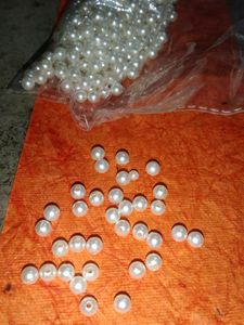 6 Mm White Beads Juwellery Kit
