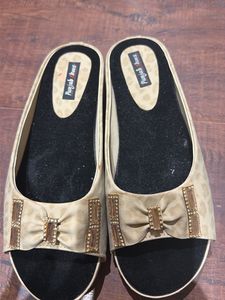 Elegant Bejeweled Bow Sandals