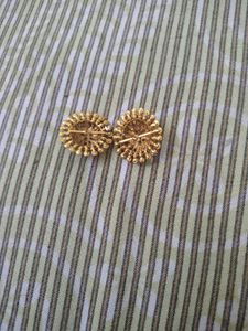 Gold Tone Ethnic Stud Earrings