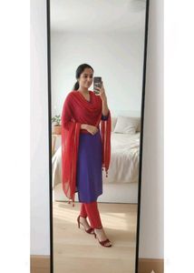 Purple woolen Ethnic Kurta