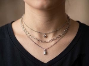 Layered Necklace & Earrings Set