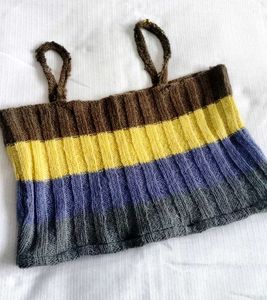 Striped Knit Crop Top 💓