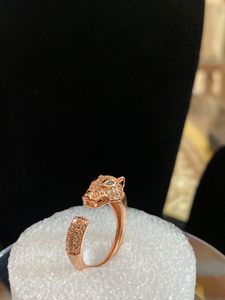 Antitarnish Stone Studded Simba Rosegold Ring