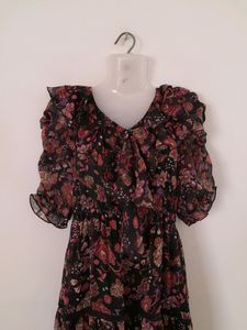Boho Floral Midi Dress