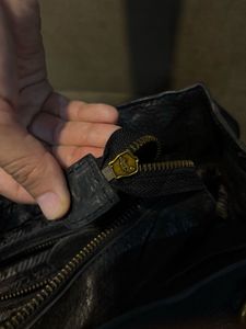 Prada Black Leather Hobo Bag