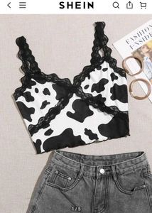 SHEIN Cow Print Cami Top