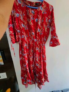 Chic Floral Print Midi Dress
