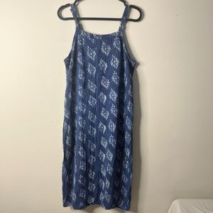 Blue Ikat Print Kurti