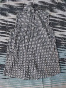 Light Blue Checkered Sleeveless Shirt