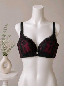 Lace Trimmed Balconette Bra