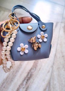 🆕Cute Teddy Bear & Flower Bag Charm