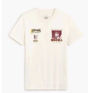 celio Attack on Titan crew neck Graphic T-Shirt