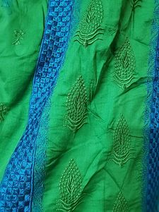 Green  Kurti With Dupatta