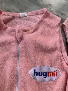2 Hugmii Pink Sleepsuits with Cute Design
