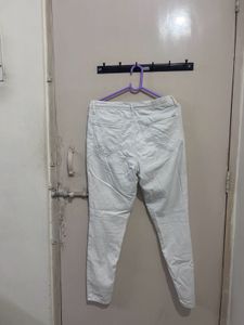White High-Waisted Women Jeans
