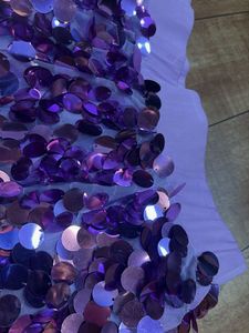 Sparkling Purple Coin Mini Skirt