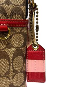 Coach Heritage Signature Canvas Striped Crossbody