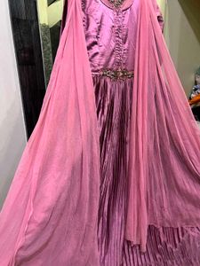 Elegant Pink Ethnic Gown