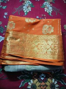 Tant Banarasi floral design saree