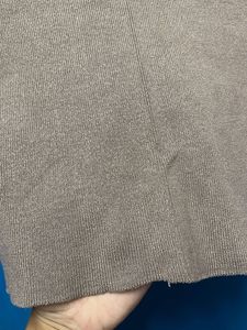 Grey Knit Cropped T-Shirt