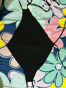 Stylish Black One-Piece Swimsuit