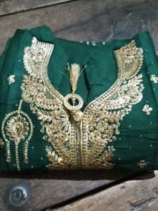 Elegant Green Embroidered Kurta Set