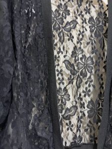 Black Lace Sheer Shrug