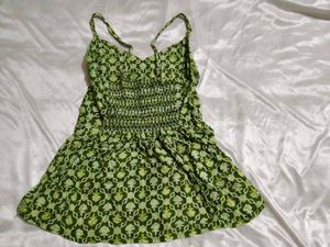 olive green top
