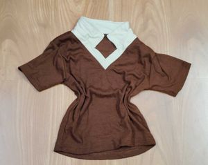 y2k vintage Brown top