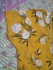 Yellow Floral Print Kimono top