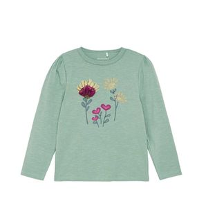 Cute Floral Long Sleeve Top