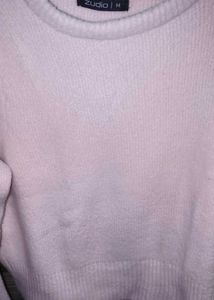 Chic Baby Pink Puff Sleeve Sweater