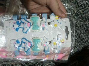 Cute Bunny Hair Clips Set