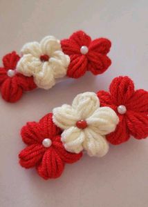 Floral Hair Clips - Set of 2