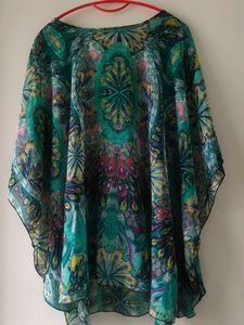 Bohemian Print Kaftan Top - free size