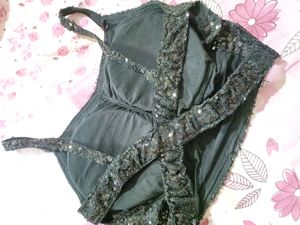 Sparkly Black Sequin Top