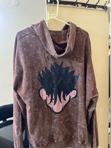 Graphic Print Pullover Hoodie