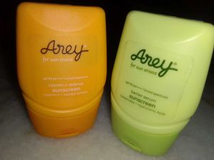 Arey Sun Shield Sunscreen Lot (2 Bottles)