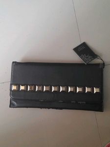 Chic Studded Black Clutch