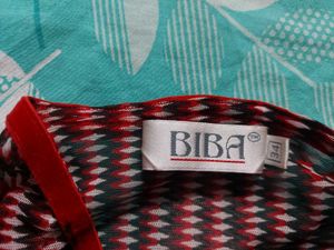 BIBA Red Floral Print Kurta