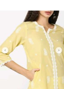 Yellow Paisley Print Kurta