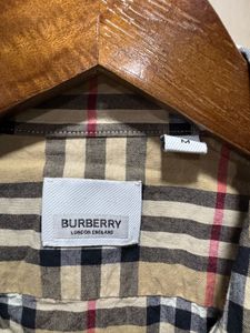 Burberry London Beige Check Print Shirt