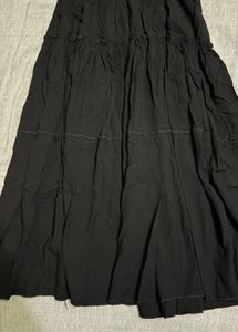 Black Tiered Maxi Skirt