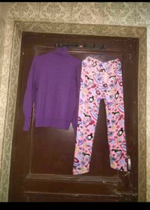 Cute Purple Pajama Set winters