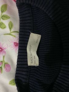 Navy Knit Sweater - Classic Style