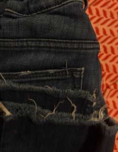 Vintage Levi Navy frayed jean