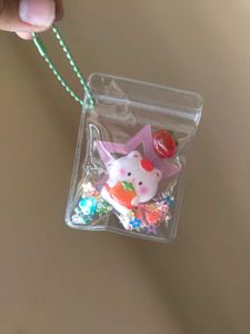 Kawaii Shaker Glow-in-the Dark Charm Keychain