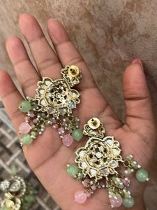 Elegant Kundan Dangler Earrings