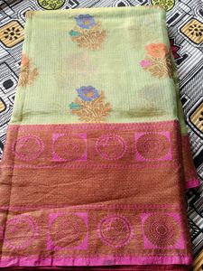 Beautiful Chanderi Silk Saree🤩